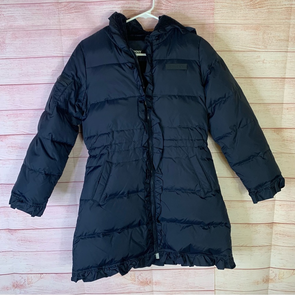 DKNY Navy‎ Blue Puffer Coat Girl/Junior Size XL